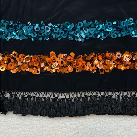 SACHIN + BABI • Bosphorus Silk Sleeveless Sequin Midi Slip Dress, 2 - Picture 8 of 16